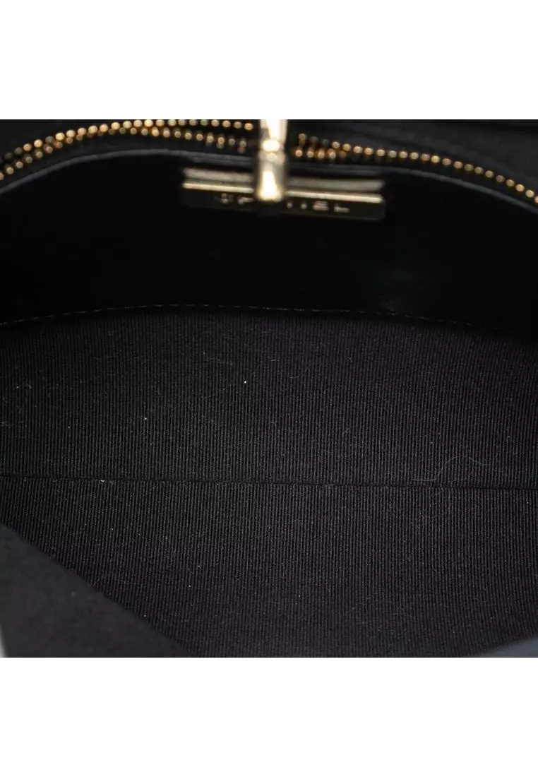 Pre-Loved Chanel Mini Bicolor Quilted Patent 31 Shopping Bag