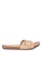 ALBERTO beige One strap flat sandals 3BCCDSH170FE1EGS_2