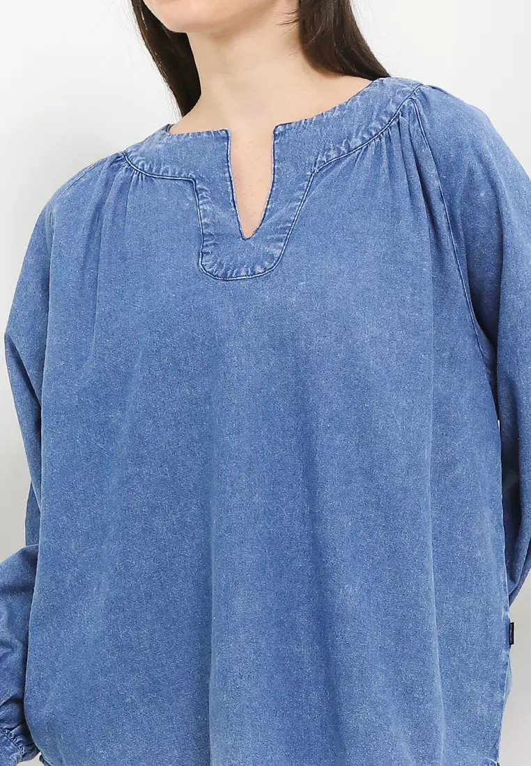 Baylin Denim Blouse