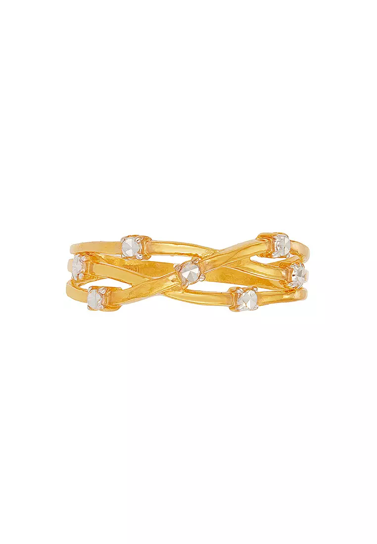 HABIB 916/22K Yellow and White Gold Ring 6200097YW