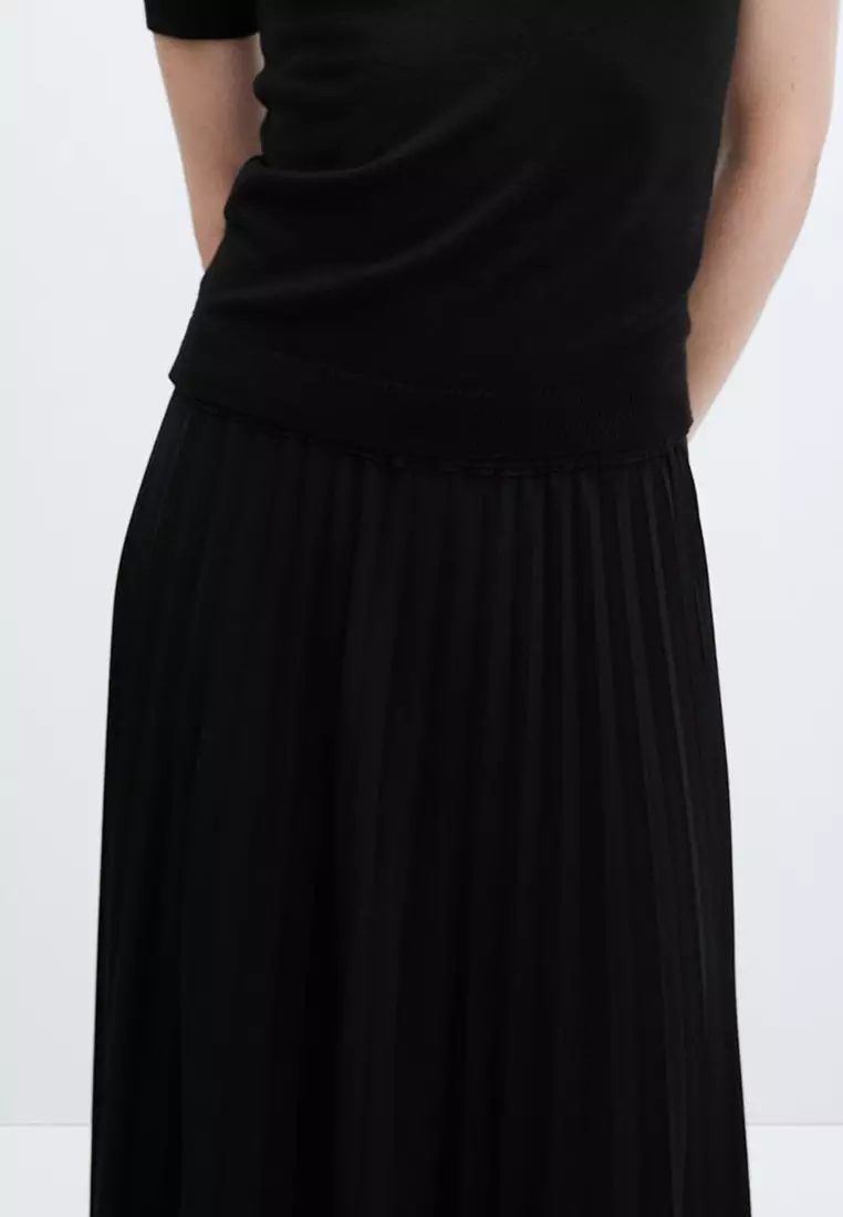 Buy Mango Pleated Long Skirt Online | ZALORA Malaysia