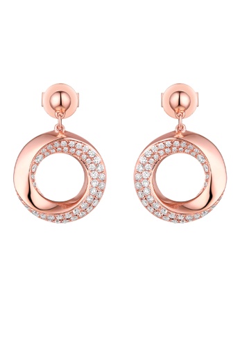 Vedantti pink Vedantti 18k The Circle Slim Earrings in Rose Gold A5055AC88E8679GS_1