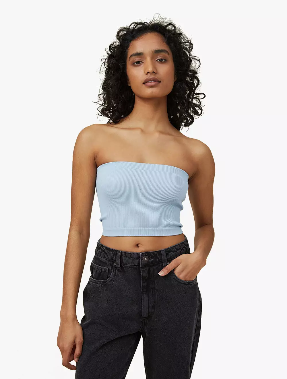 Jual Cotton On Seamless Ellie Tube Top - Seaside Blue Original 2023 |  ZALORA Indonesia ®