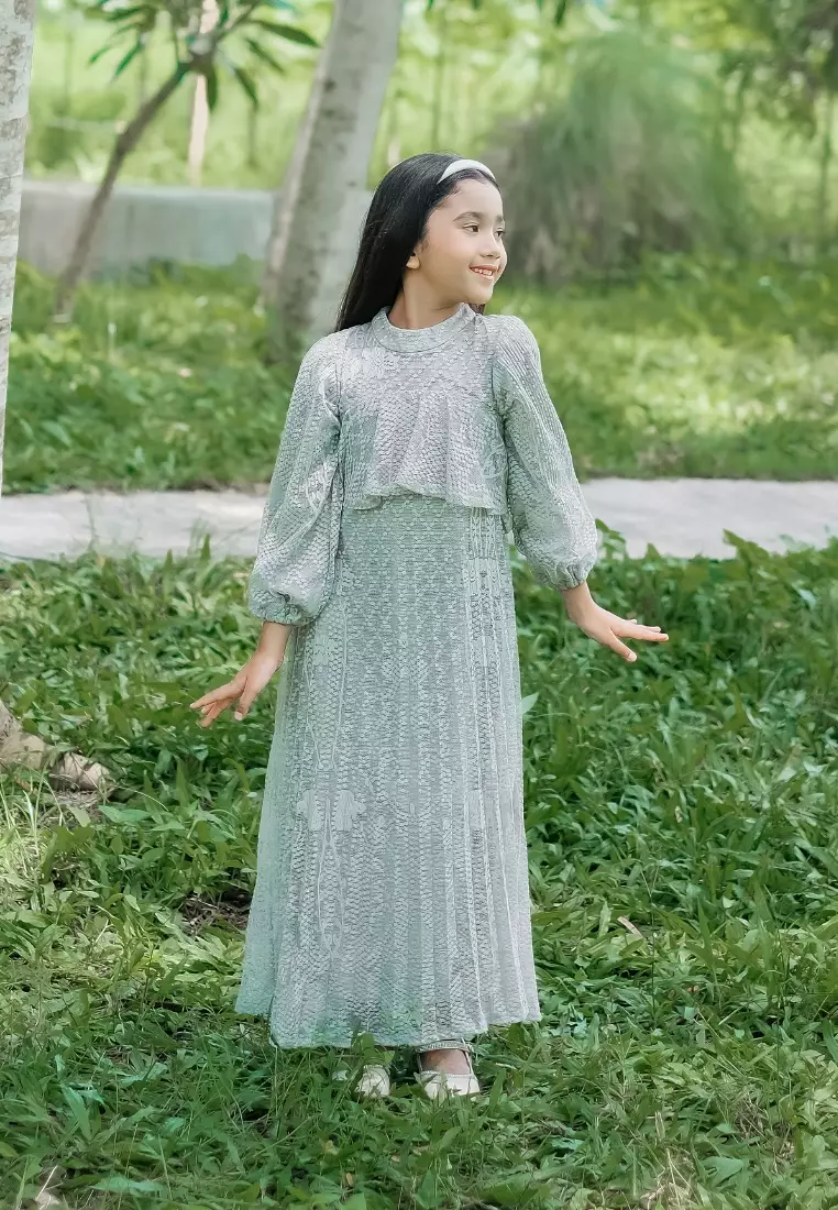 Mileva Dress - Soft Sage Kids