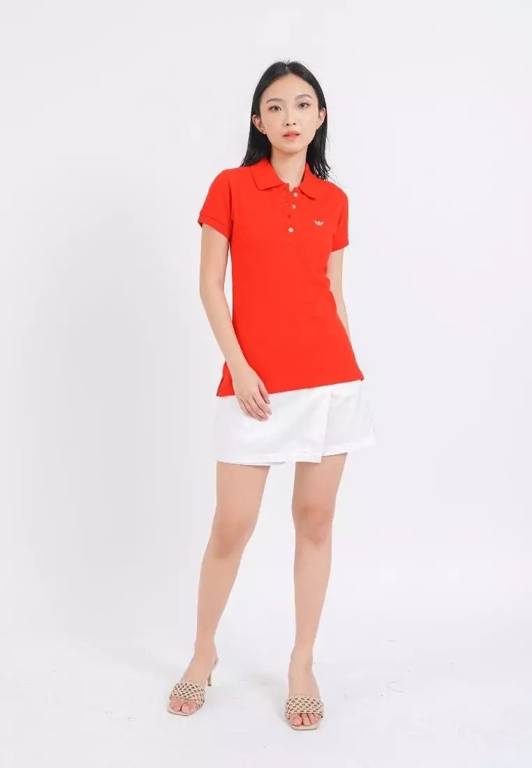 Zoey Polo Shirt Red