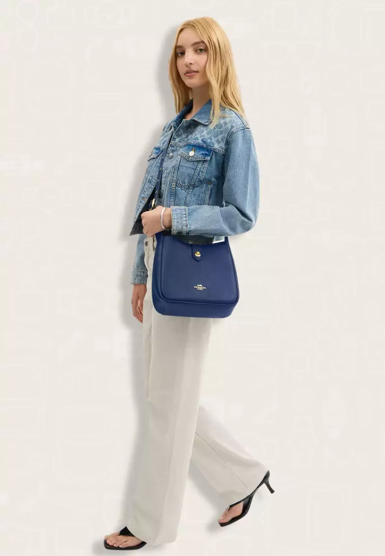 Coach Hadley Convertible Crossbody Bag Deep Blue