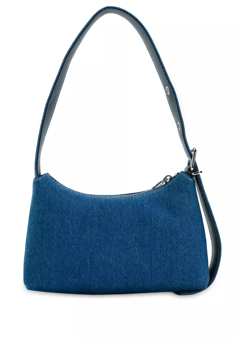 Logo Plaque Denim Shoulder Bag - Tommy Jeans