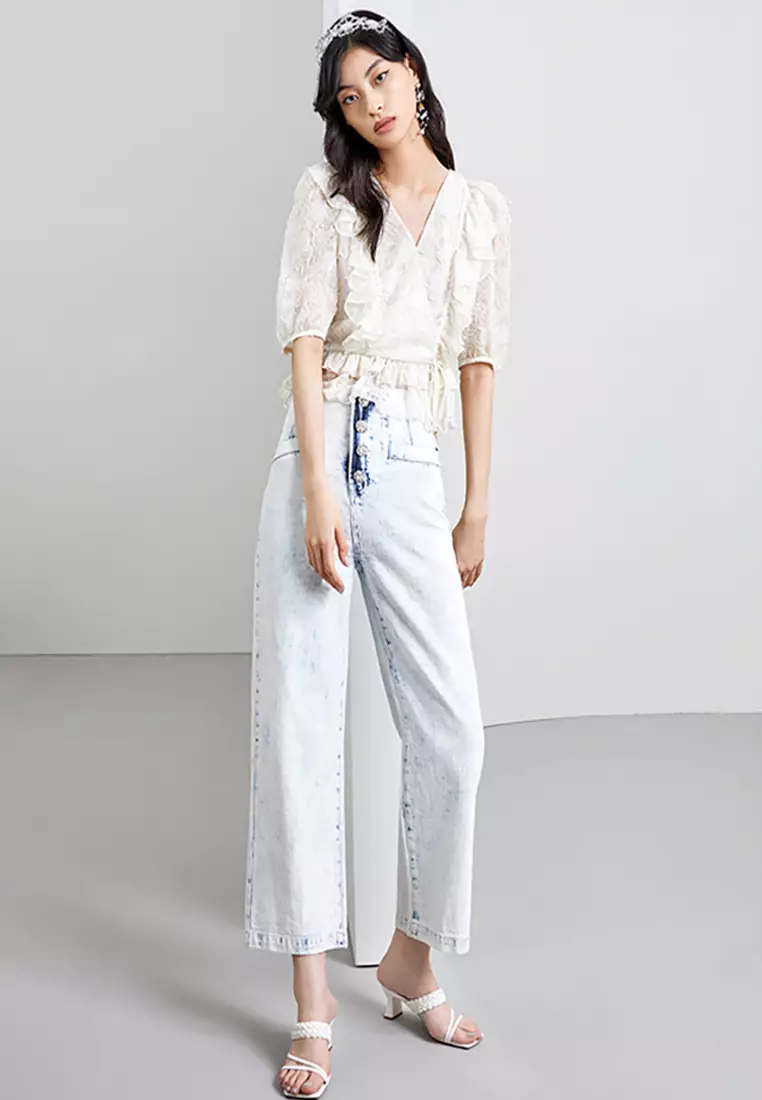 Ruffled Vintage Blouse