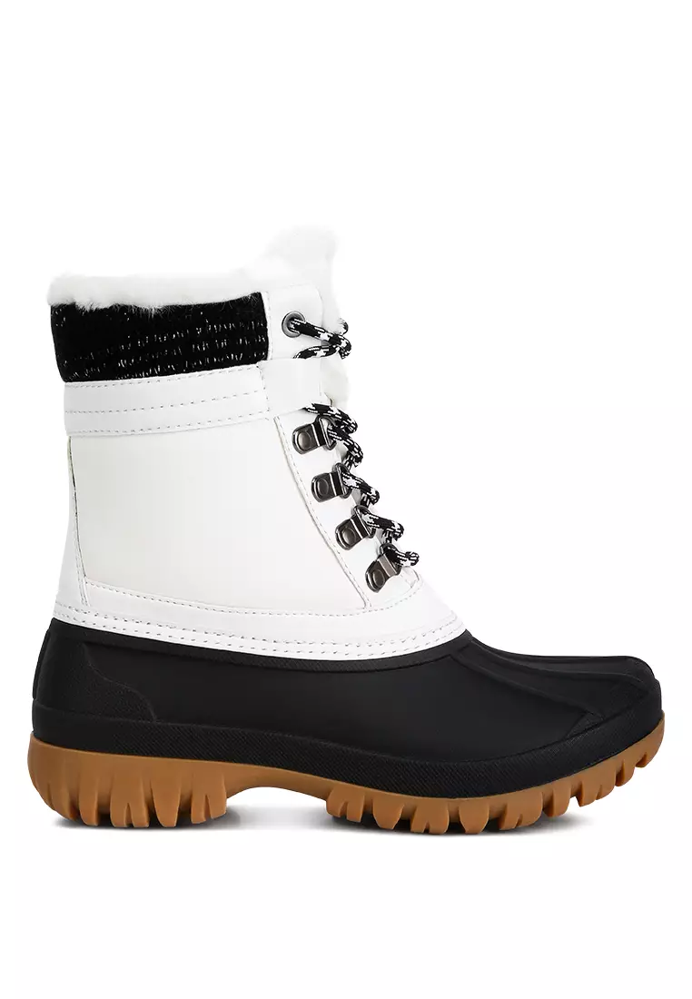 White lug sole boots outlet