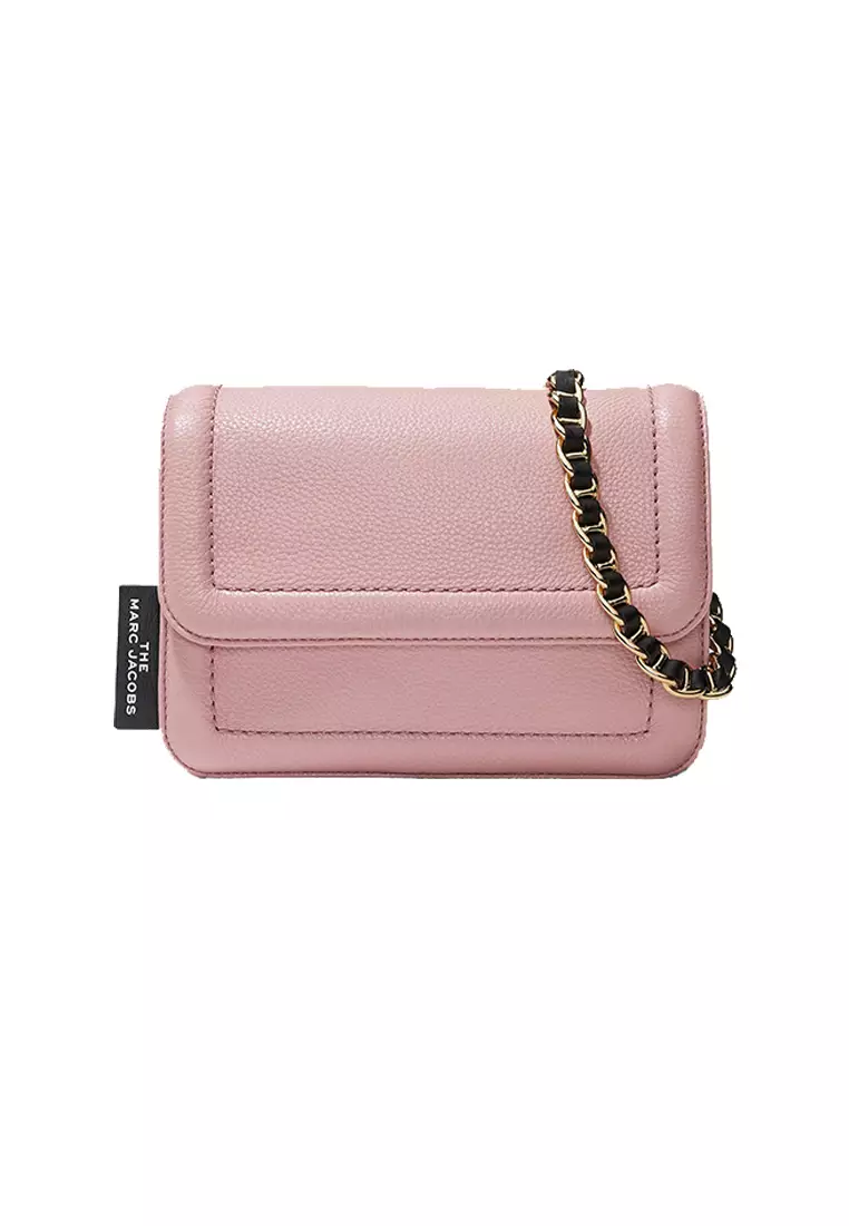 Marc Jacobs - Tote - Pink grained leather bag with embossed Marc Jacobs  logo for women
