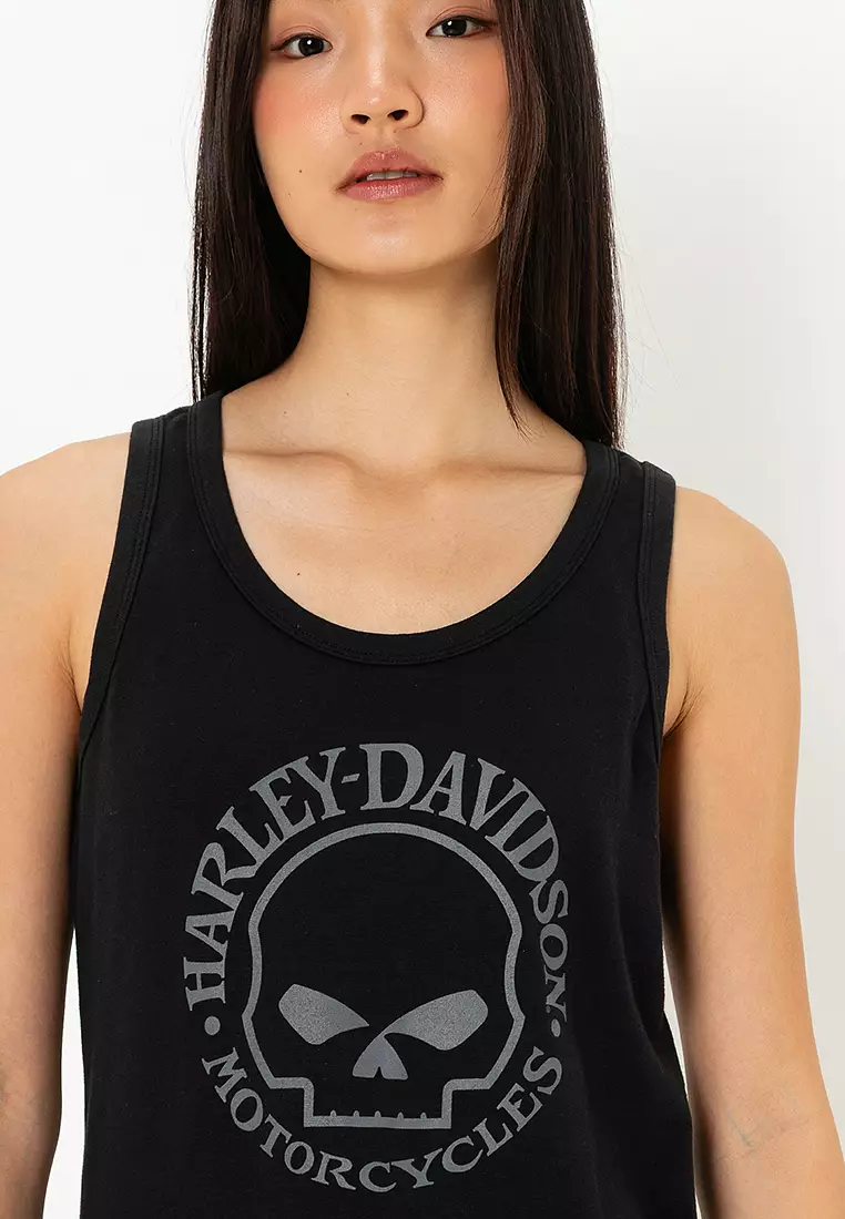 Women's Ultra Classic Skull Tank - Black Beauty