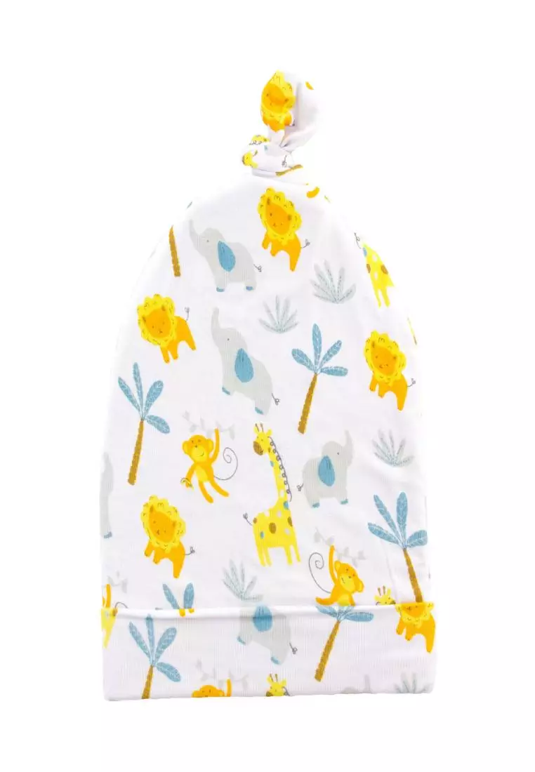 Stephen Joseph Bamboo Blanket And Beanie Set For Babies Zoo