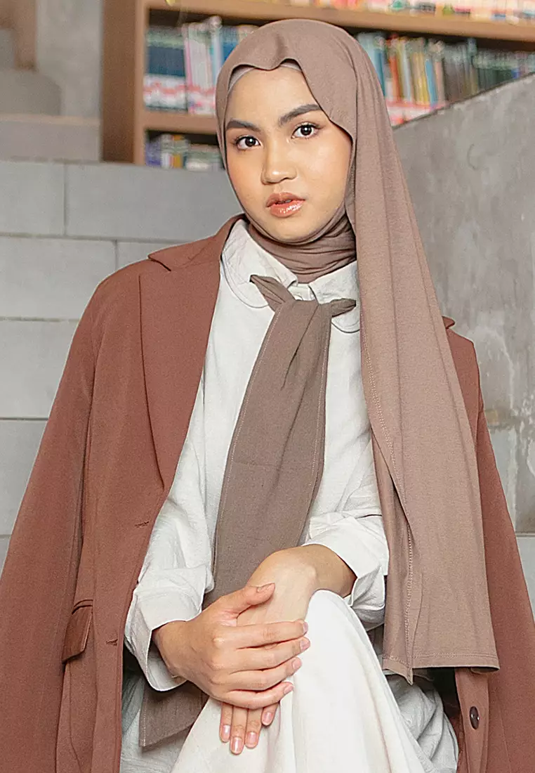 Tana Signature Shawl Hazelnut (Pashmina Rayon Exclusive New Label)