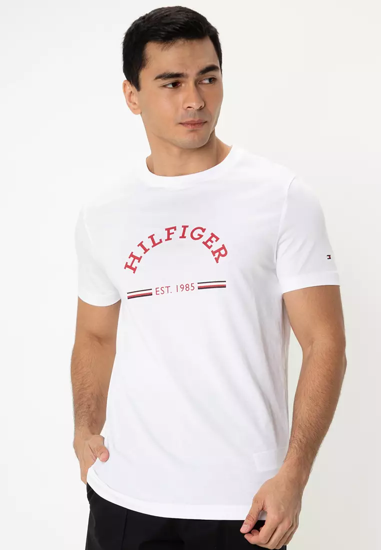 Slim fit tommy hilfiger t shirt sale