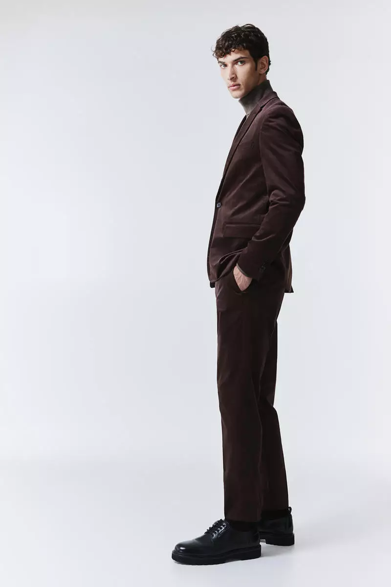 Mens velvet suit trousers discount