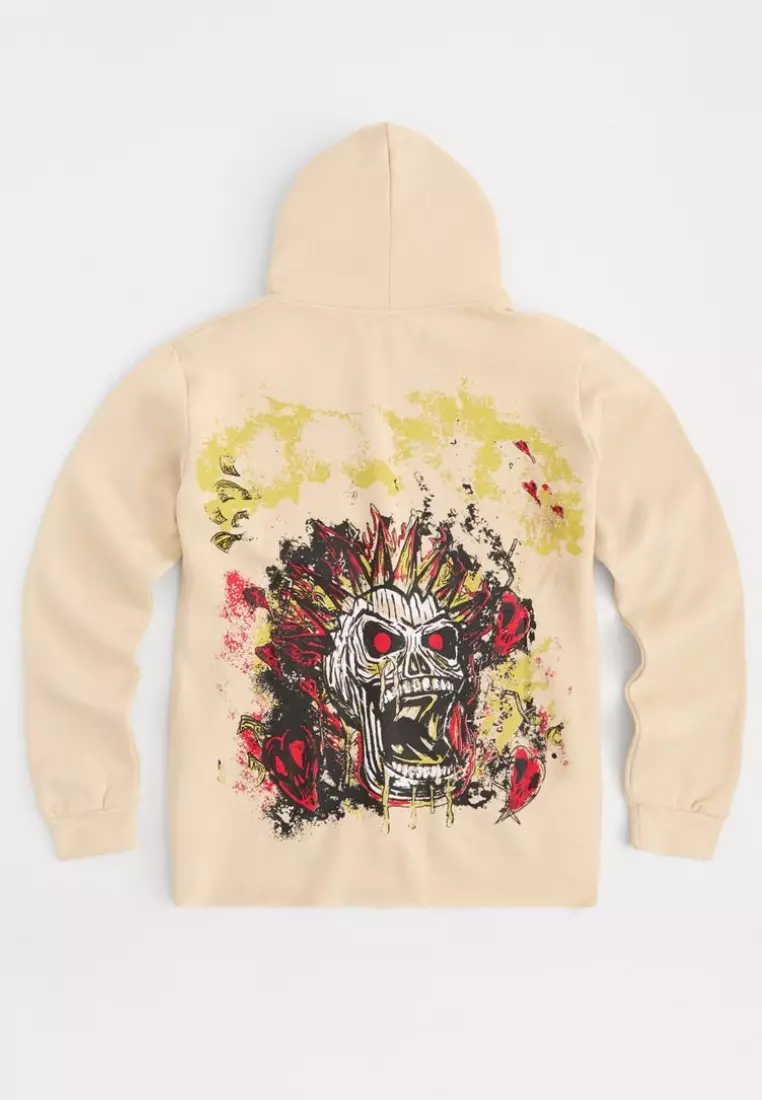 纽约市街头服饰 - 短款连帽衫 - 象牙色