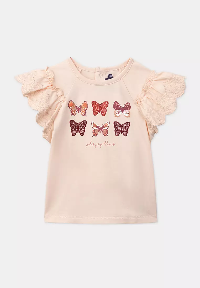 Pink Butterfly T-Shirt