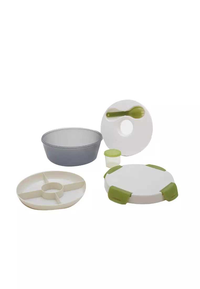 L.Blend Briliant Round Food Container With Ice Pack 1.2L