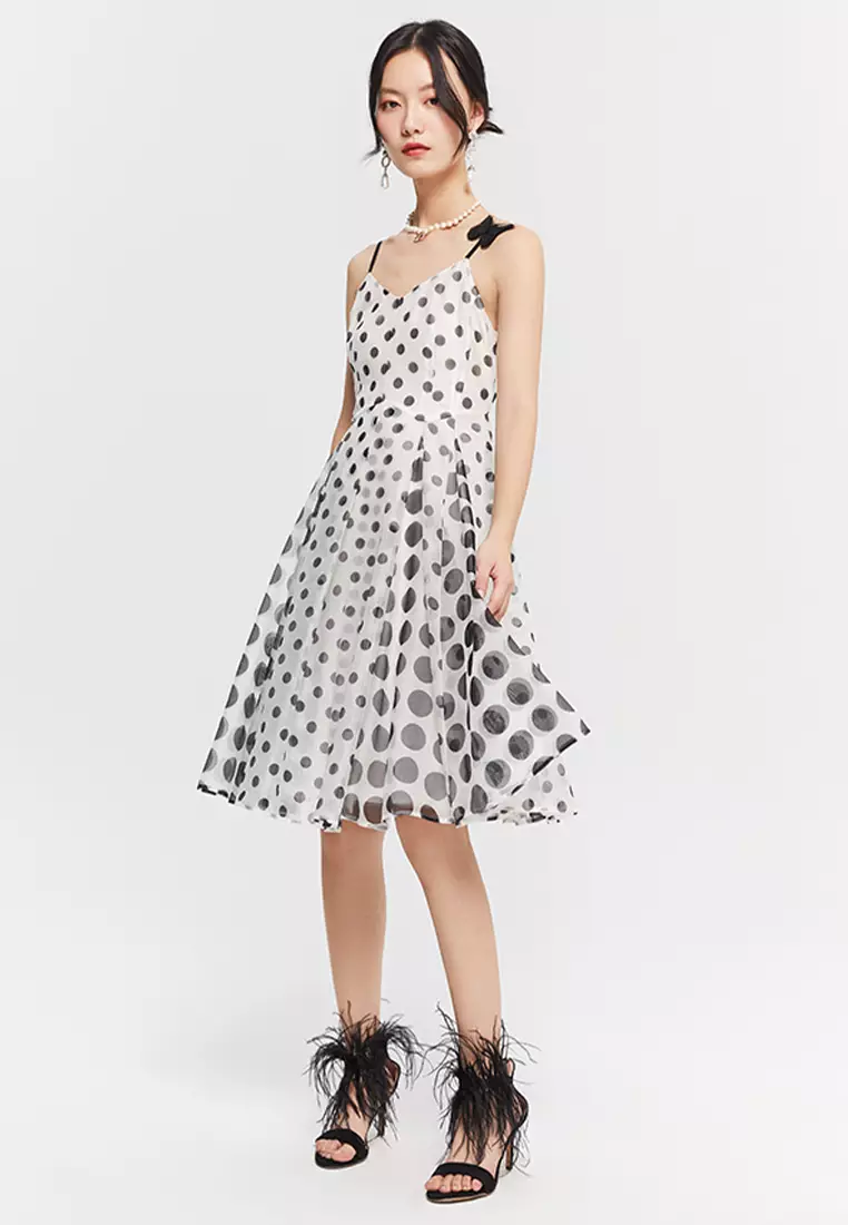 Buy Hopeshow Simple Midi Polka Dot Dress 2024 Online ZALORA Philippines   Hopeshow 3804 3440023 5 