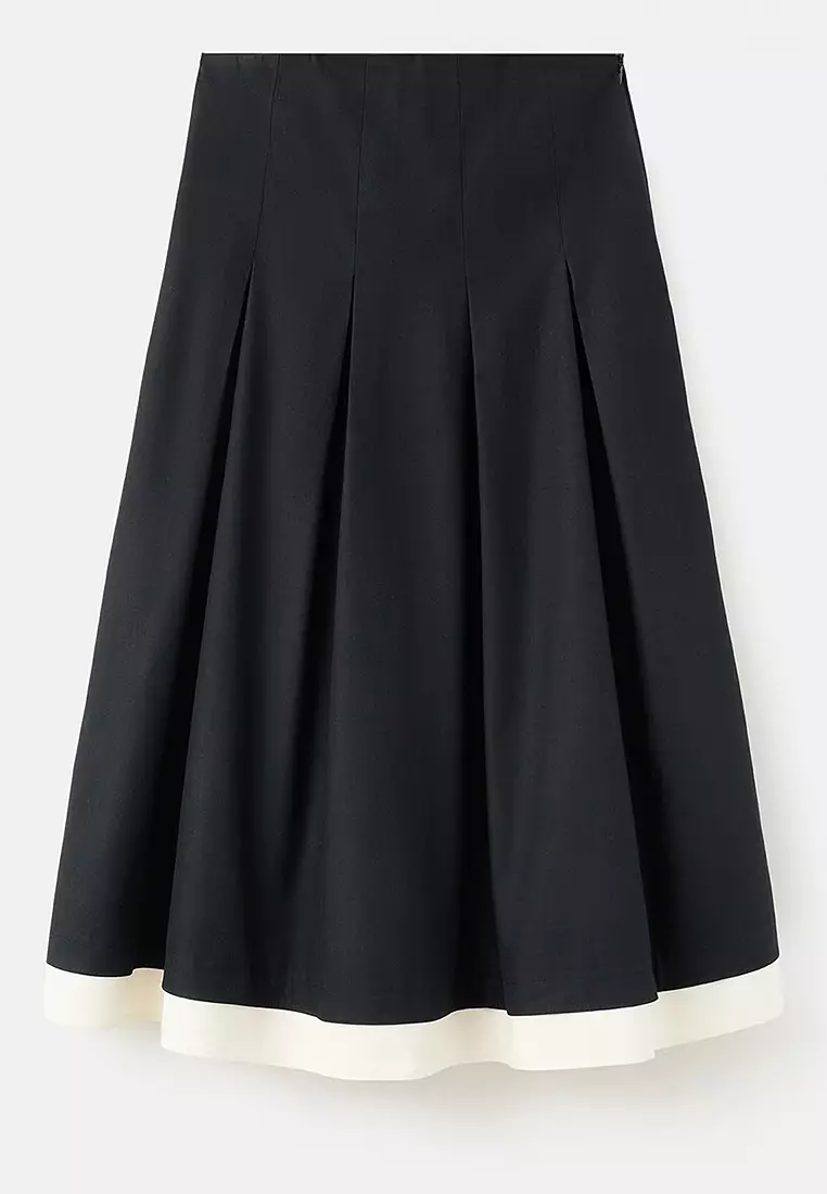 Combined Pleated Skirt