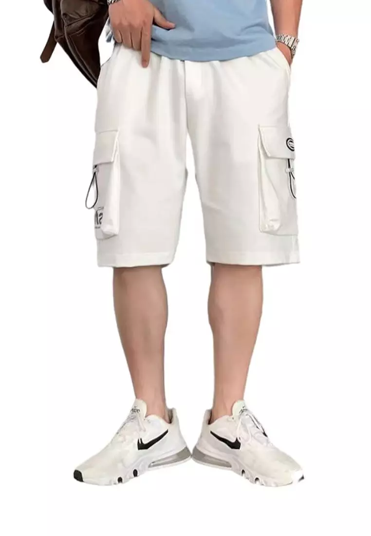 White cargo best sale shorts mens