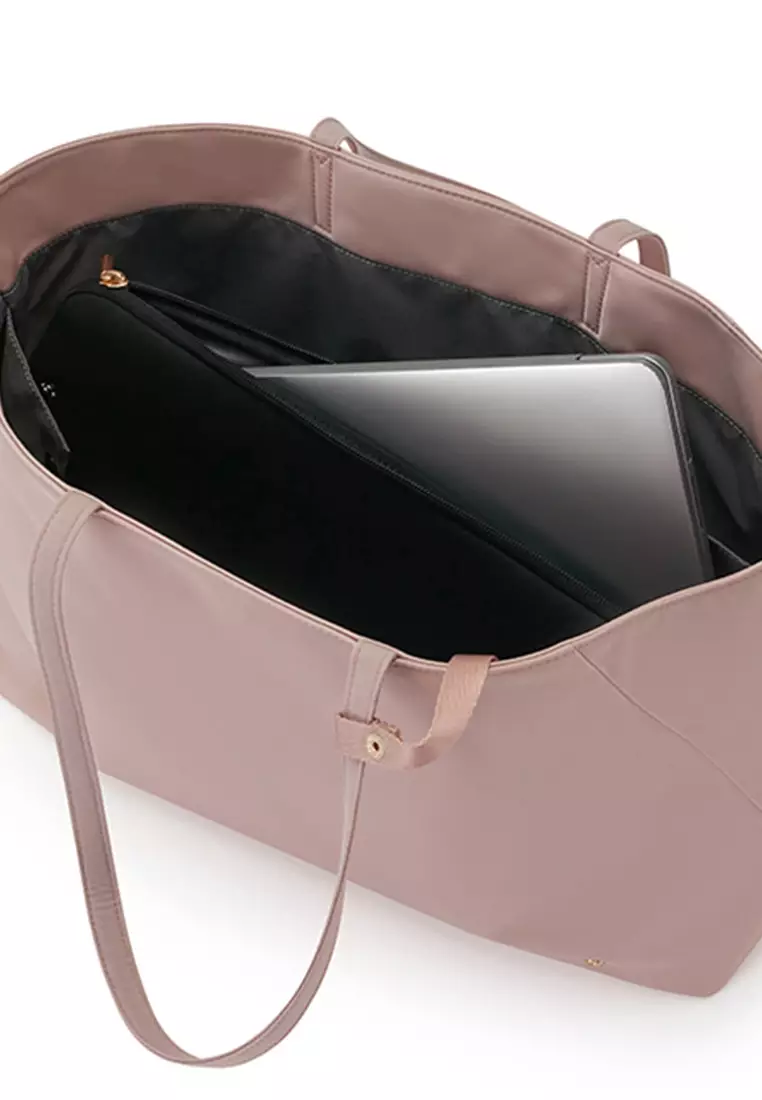 VALERIE TOTE + 14.1" LAPTOP SLV - ROSEQUARTZ