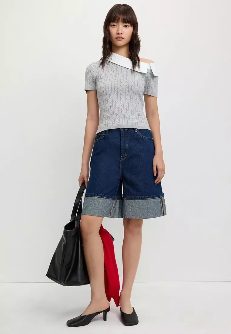 Asymmetric Top - Mid Grey