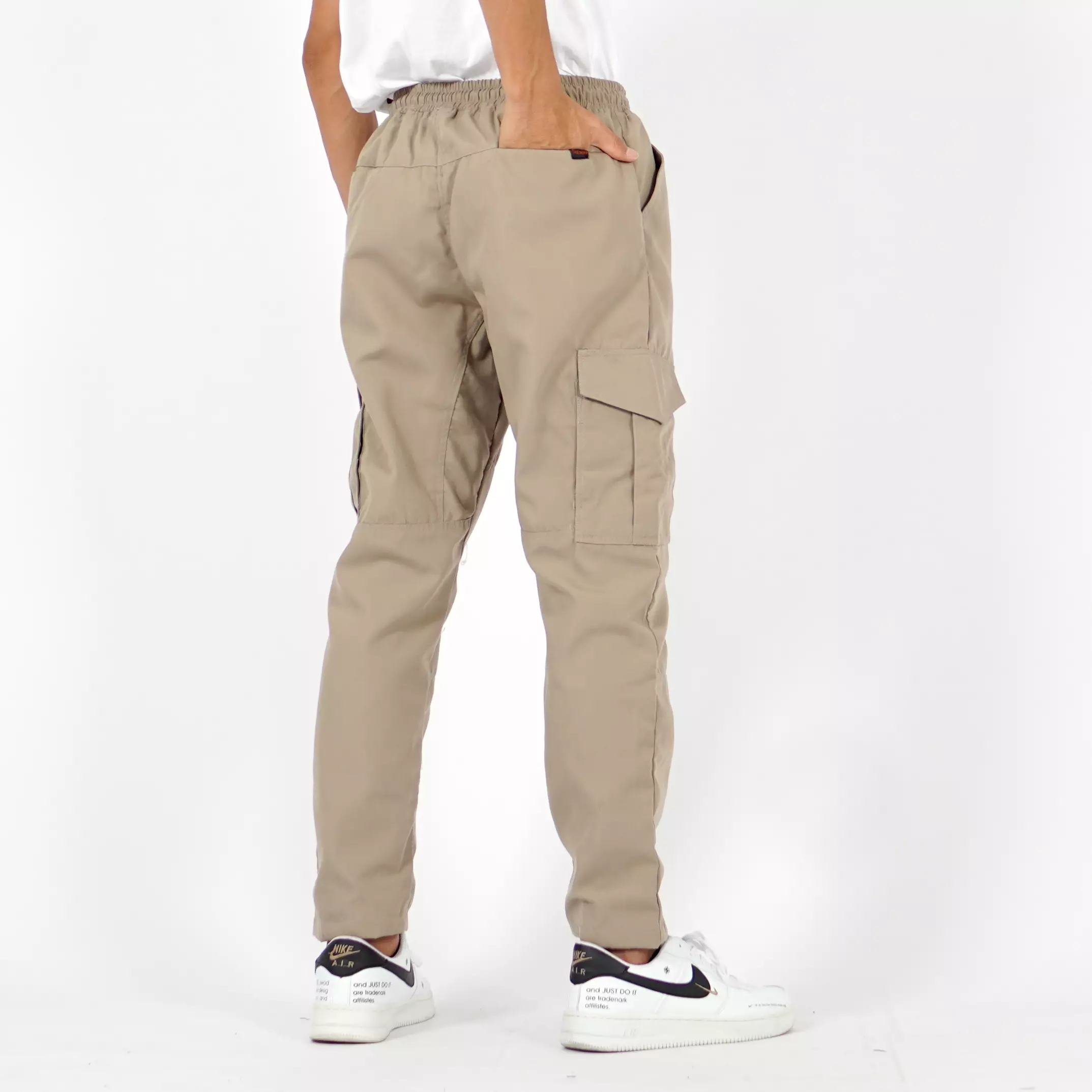  DENNY Celana Taktikal Pria Cargo Tactical Pants Cargo Pants Pria - BEIGE