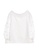 iROO white White Knit Top With Lace Sleeves 41FD3AAB4DE9D5GS_5