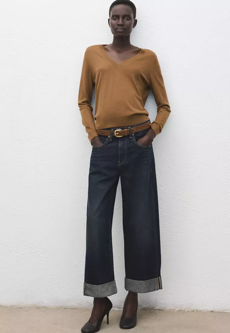V-Neck Knit Sweater
