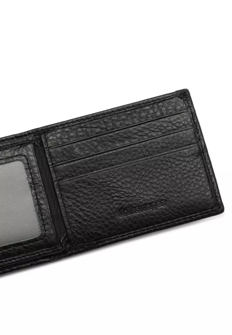Kulit Genuine Dompet Pendek Pria (Men's RFID Bi Fold Genuine Leather Center Flap Short Wallet)