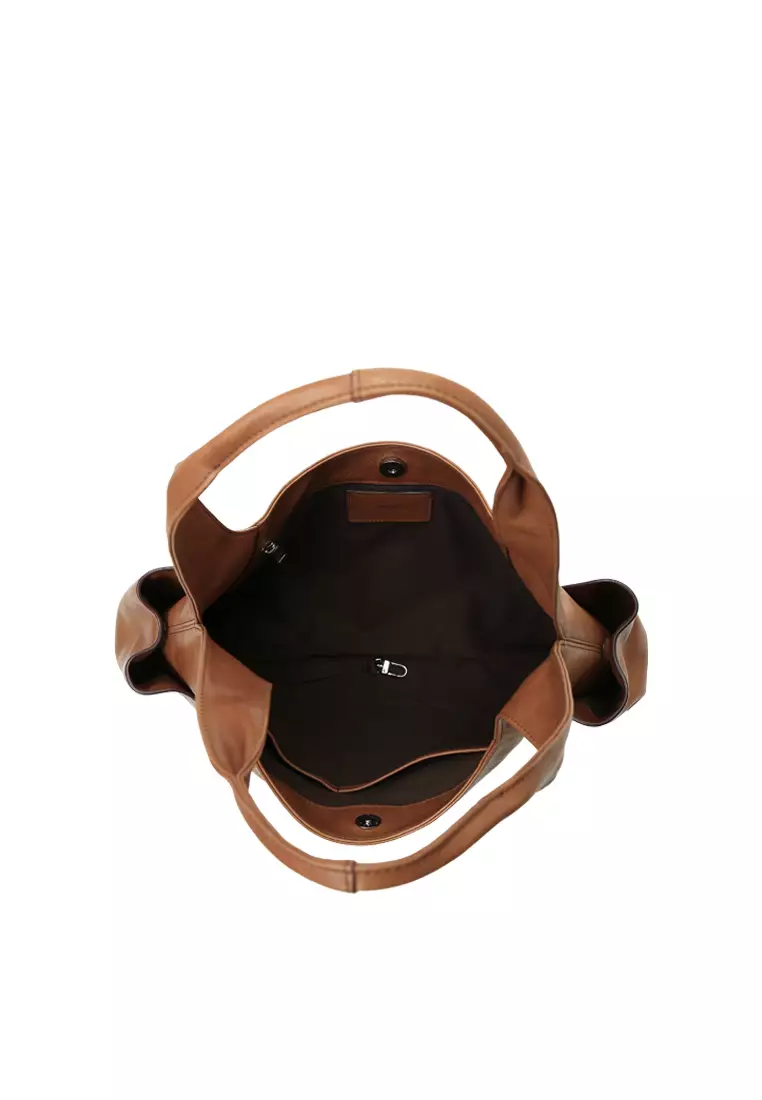 LEXI Side Pocket Hobo Bag II - Caramel