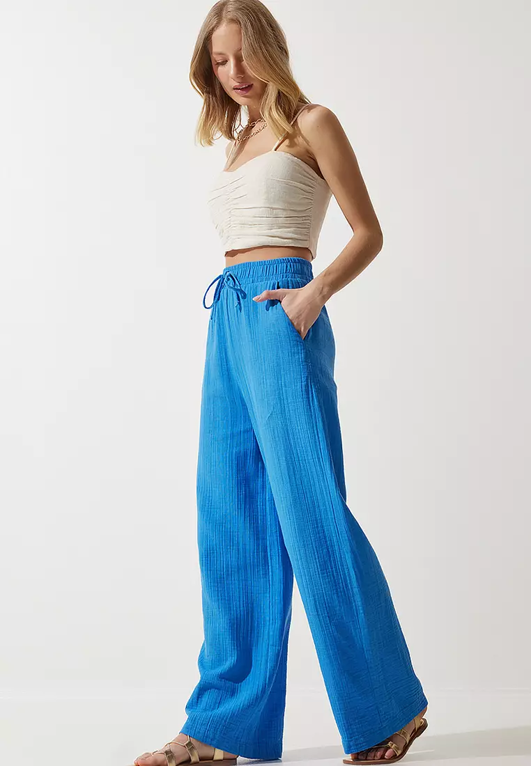 Muslin Palazzo Pants