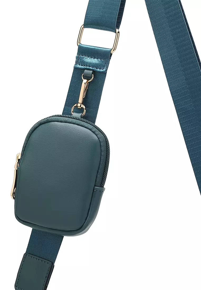Quilted Shoulder Bag / Sling Bag / Crossbody Bag (單肩包 / 斜孭袋) - 綠色