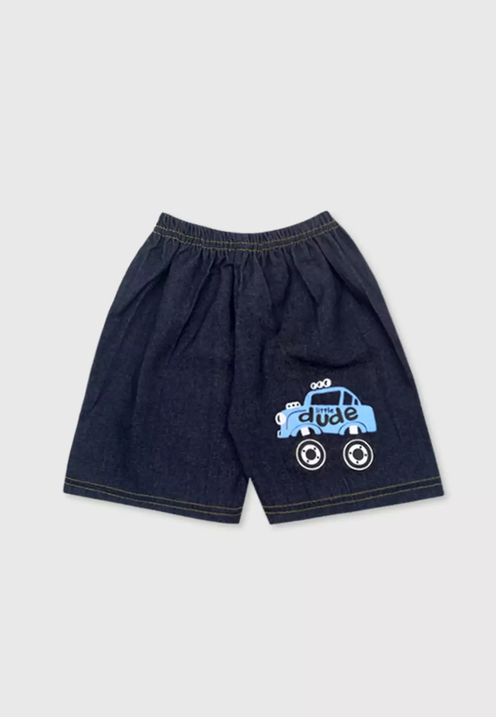 Wakakids Baju Singlet Bayi Anak Laki Laki Usi 6 Bulan Hingga 12 Bulan Setelan Celana Jeans Motif Little Tractor 3425 Kuning