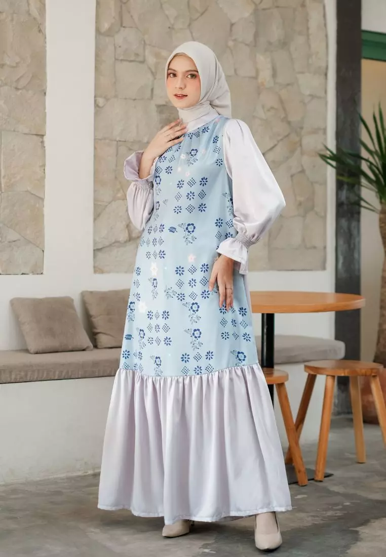 Mazaya Dress Dusty Blue