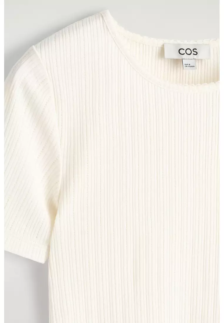 POINTELLE-KNIT T-SHIRT