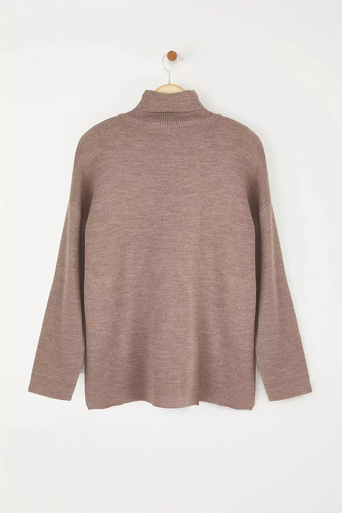Mink Wide Fit Basic Knitwear Sweater