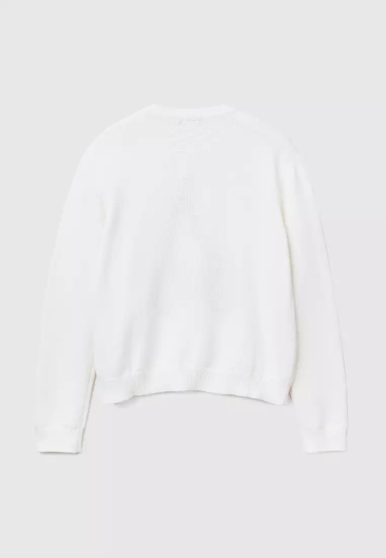 White sweater shirt cheap
