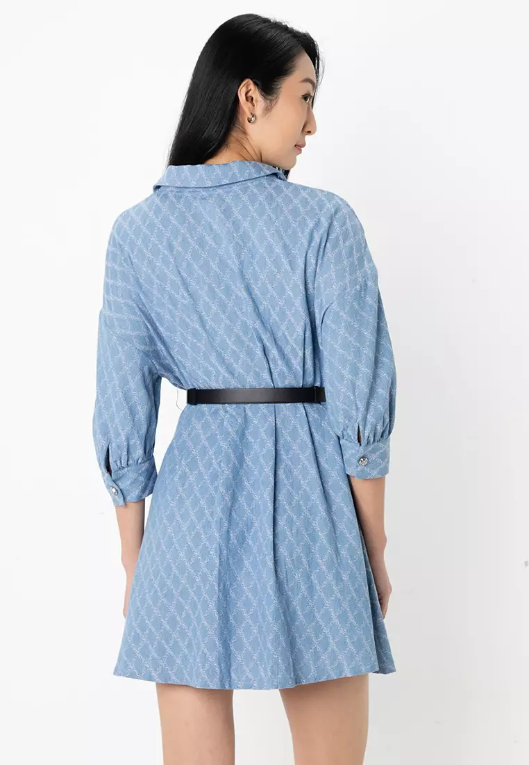 Sky Denim Shirt Dress