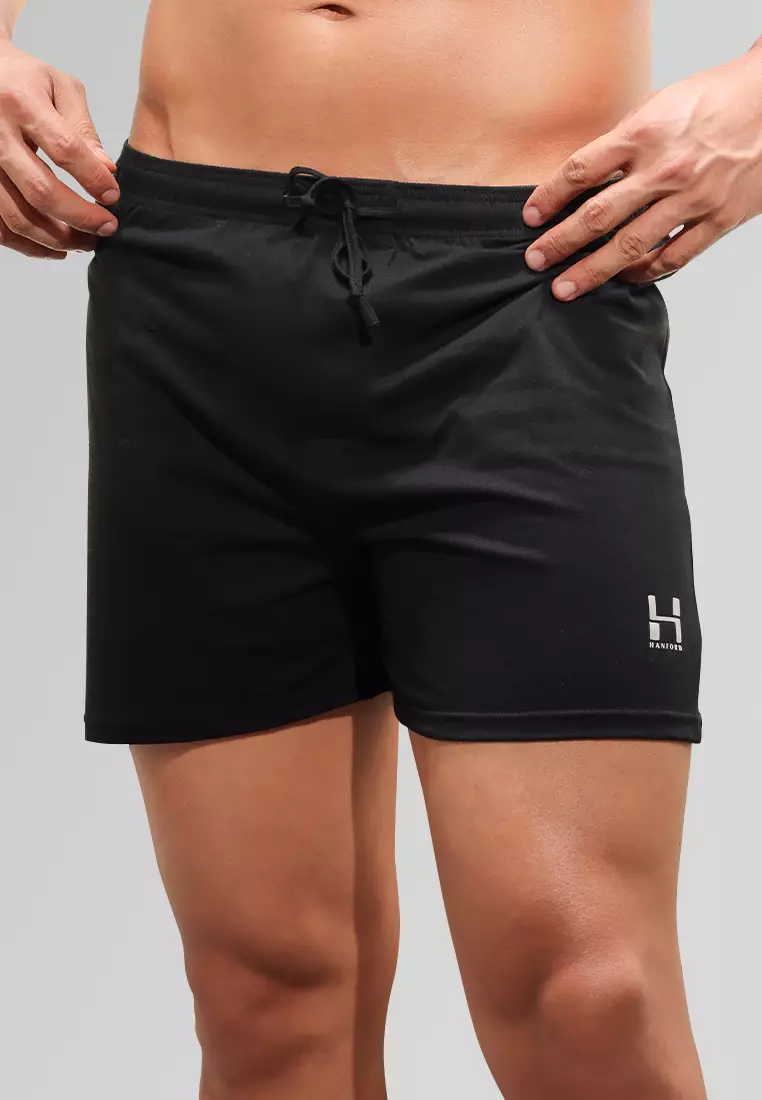 Premium Cotton Drawstring Boxer Shorts Blaze - Black (Single Pack)