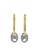 KARAT WORLD gold Karat World 18K HQZ  White And Yellow Gold Earrings GE-14092 BB034AC805DEA9GS_1