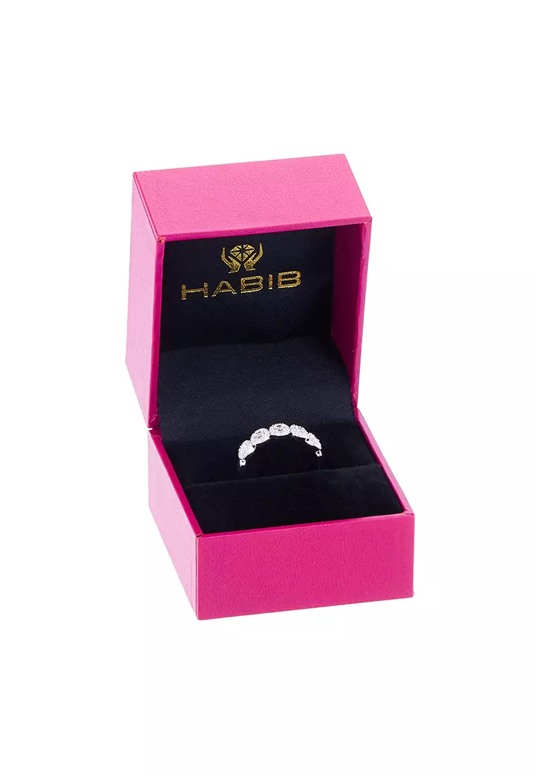 HABIB Diamond Ring in 375/9K White Gold 25029