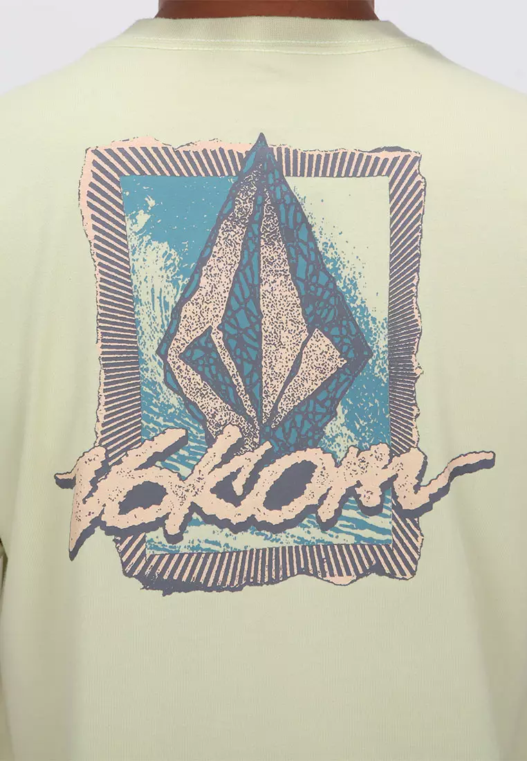 MBT FROTHY POSTCARD SHORT SLEEVE TEE MUTED LIME