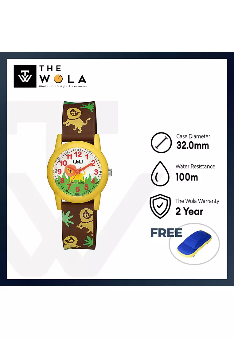 Watch By Citizen V22A-019VY Kids Analog Watch with Brown Resin Strap