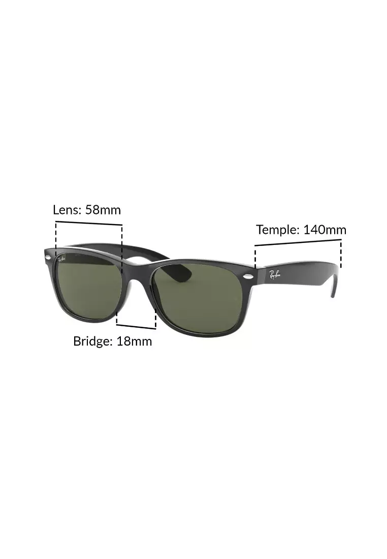 Buy Ray-Ban New Wayfarer RB2132F 901 Unisex Full Fitting