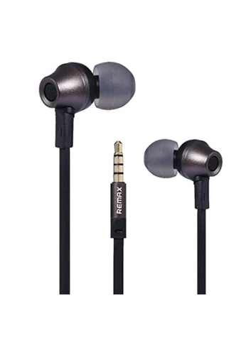 REMAX Remax RM-610D Metal in-ear wire control Earphone with Mic Stereo Music Earphone - BLACK 4A273ES53F6C44GS_1