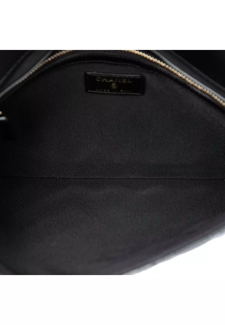 Pre-Loved Chanel Cc Quilted Patent Flap Clutch