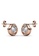 Krystal Couture gold KRYSTAL COUTURE Millionaire Circle Stud Earrings Embellished with Swarovski® crystals-Rose Gold/Clear 5E506AC44552BDGS_3