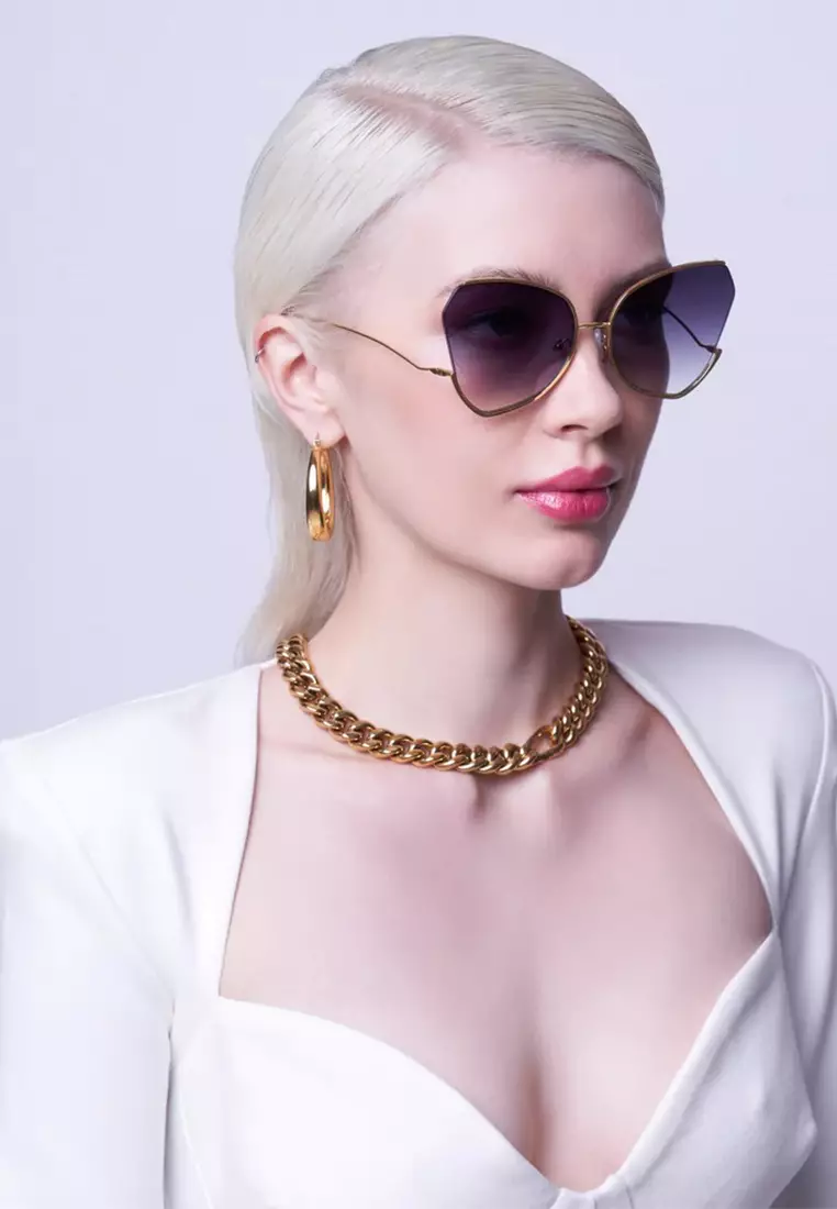 Watercolour (TF4-Topaz) Luxury Designer Sunglasses from London for Women